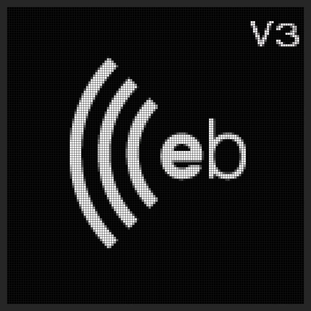Power-up splash screen of a V3 Elecbrakes remote, showing “V3” in the corner